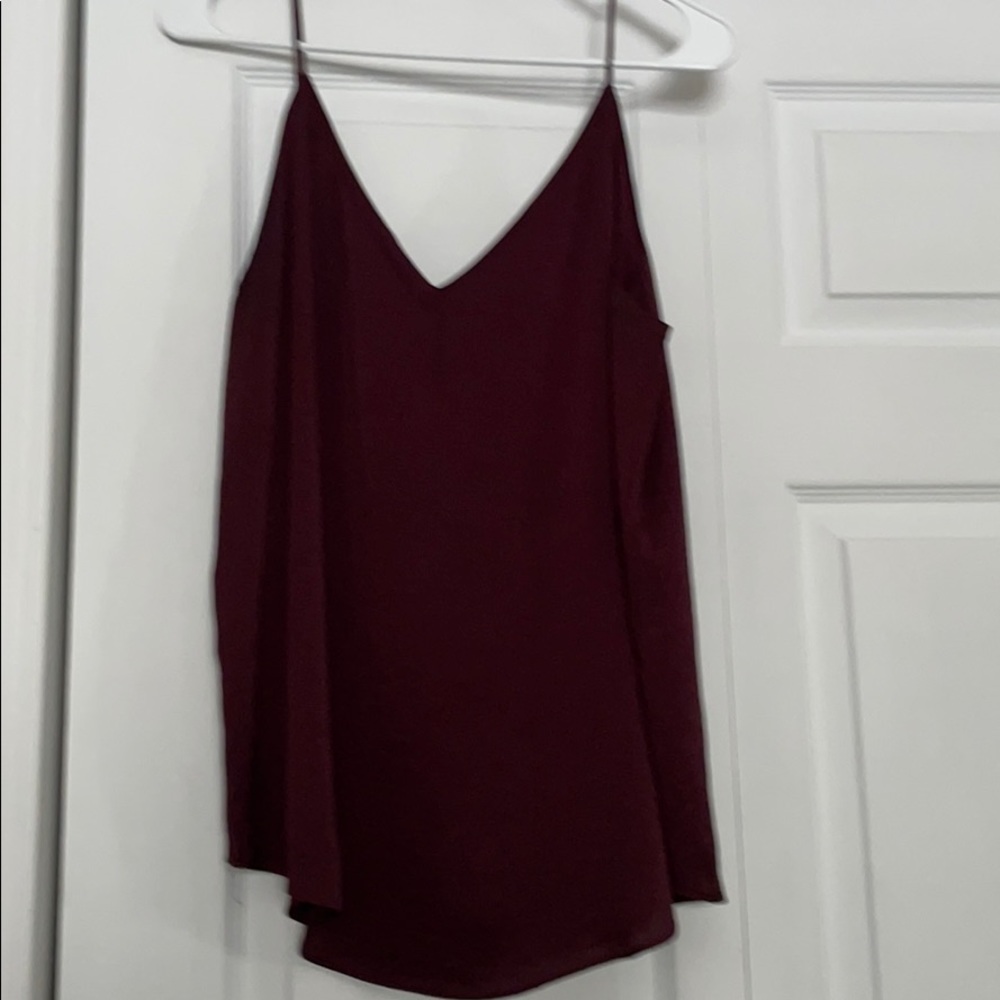 Express Maroon Blouse Tank